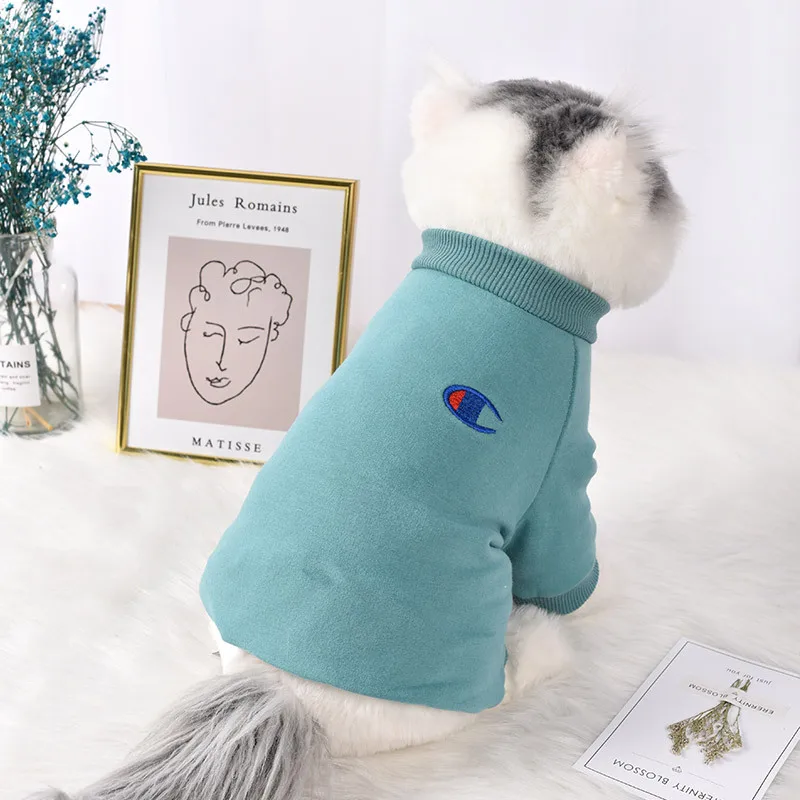 Свитер для маленьких собак кошек мягкая одежда на две ноги теплая рубашка пальто