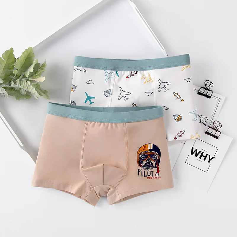 4 шт. хлопковые трусы боксеры для мальчиков 3 12 лет|Нижнее белье| |