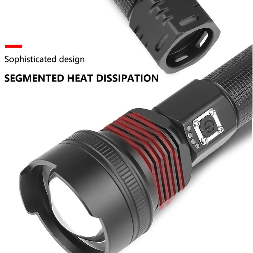 Высокая мощность XLamp XHP90 самая мощная светодиодная вспышка с Usb Zoomable светильник Мощность 26650 18650 батарея Xhp70.2 Тактический светильник фонарь