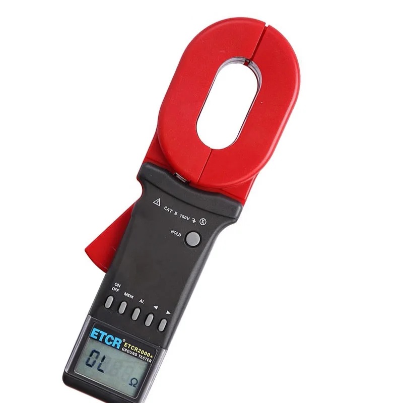 

ETCR 2000+ High Quality Clamp Earth Resistance Tester Mete Measures the Integrated Value of Ground Resistance and Resistance Lea