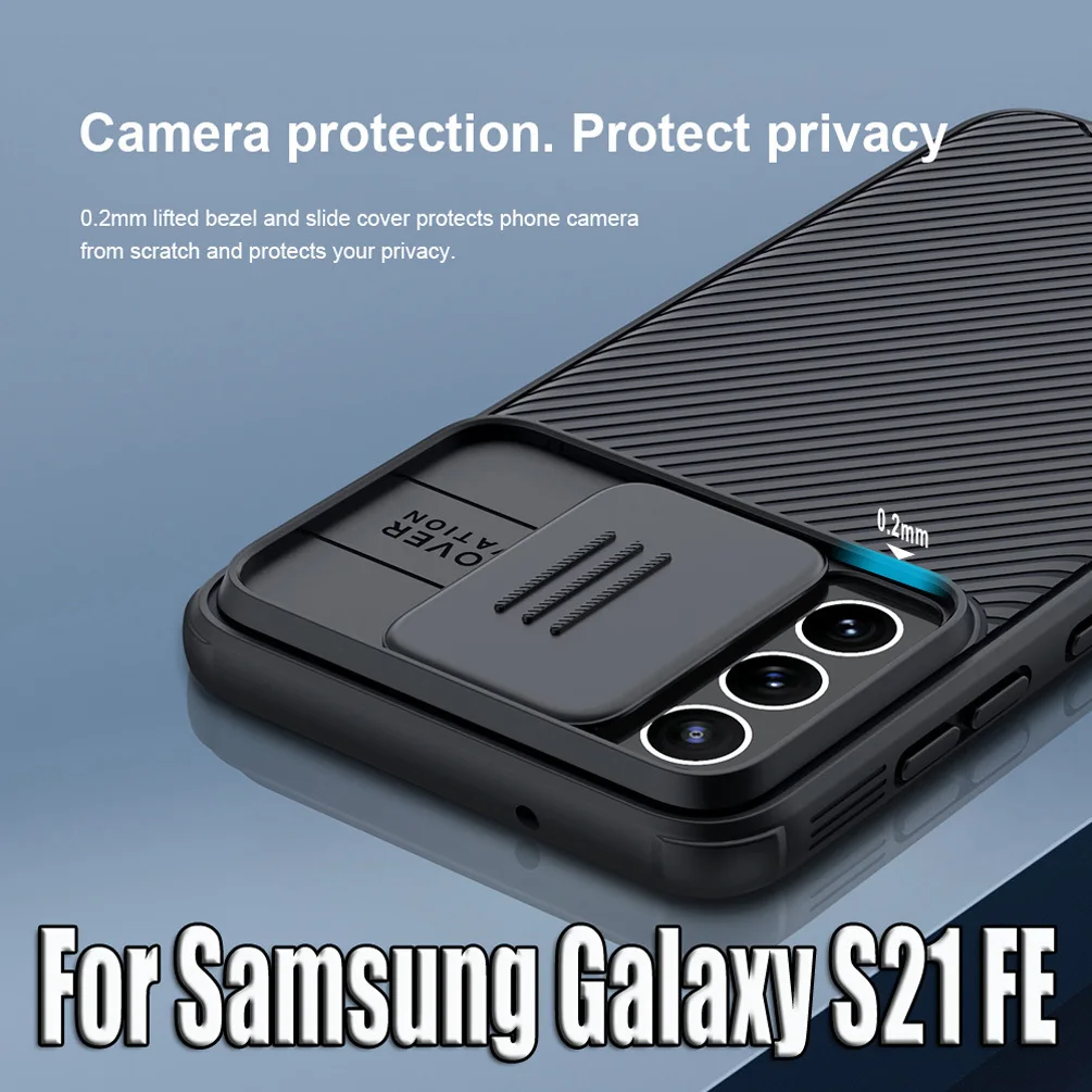 

For Samsung Galaxy S21 FE 5G Case NILLKIN CamShield Pro Lens Protection Casing For Samsung Galaxy S21 FE 5G Phone Cover