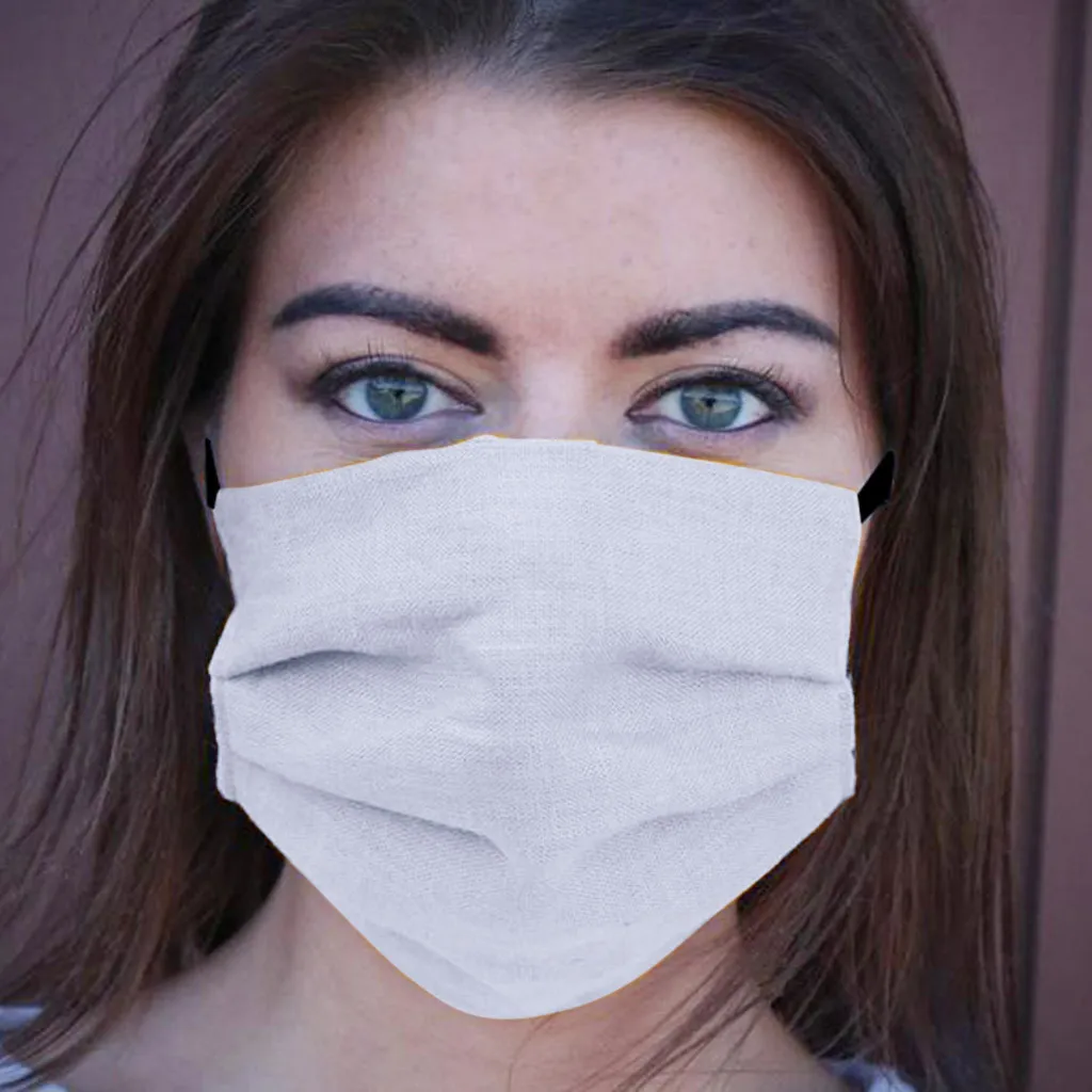 Маска для лица из натурального хлопка и льна 1 шт. | Тематическая одежда униформа