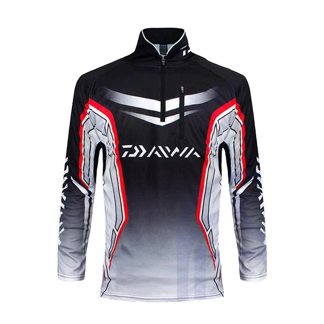 Бренд DAIWA Fishing Clothing мужские уличные рубашки с длинным рукавом дышащая