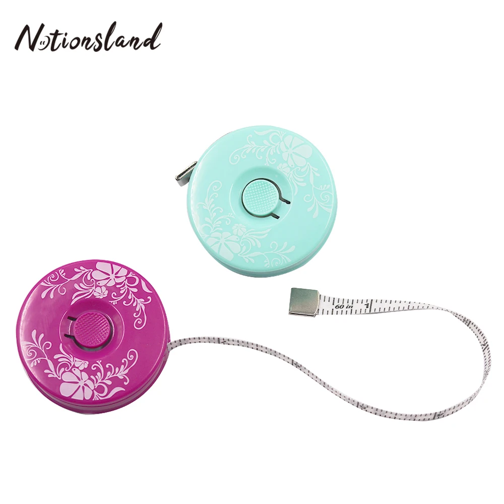 Body Measuring Ruler Retractable Tape Measure Sewing Tailor Fabric Soft Rulers Printed Pattern Tools 150cm/60inch | Дом и сад