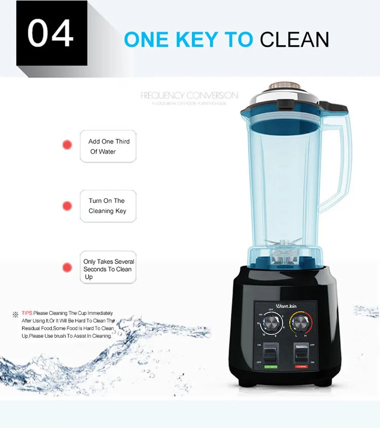 WantJoin 3L высокоскоростная Коммерческая кухонная помощь блендер миксер