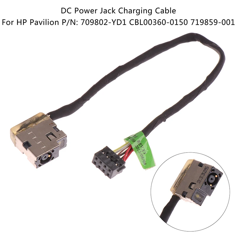 

1 шт., разъем для кабеля для зарядки HP Pavilion P/N: 709802-YD1