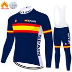 2021 испанская зимняя термофлисовая велосипедная Джерси Chaqueta Ciclismo Hombre мужской Велоспорт оборудование