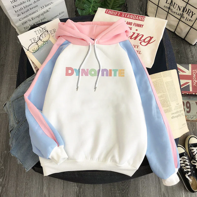 

New Fashion Bangtan Boys Oversized Hoodie Loose Large Trend Dynamite Sweatshirt Women