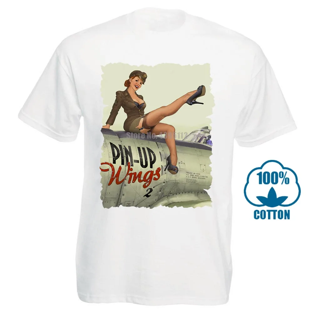 Белый Pin Up Girl Мужская футболка уличная мода футболка Homme Humour футболка черно-белые футболки топы для мужчин - Цвет: Белый