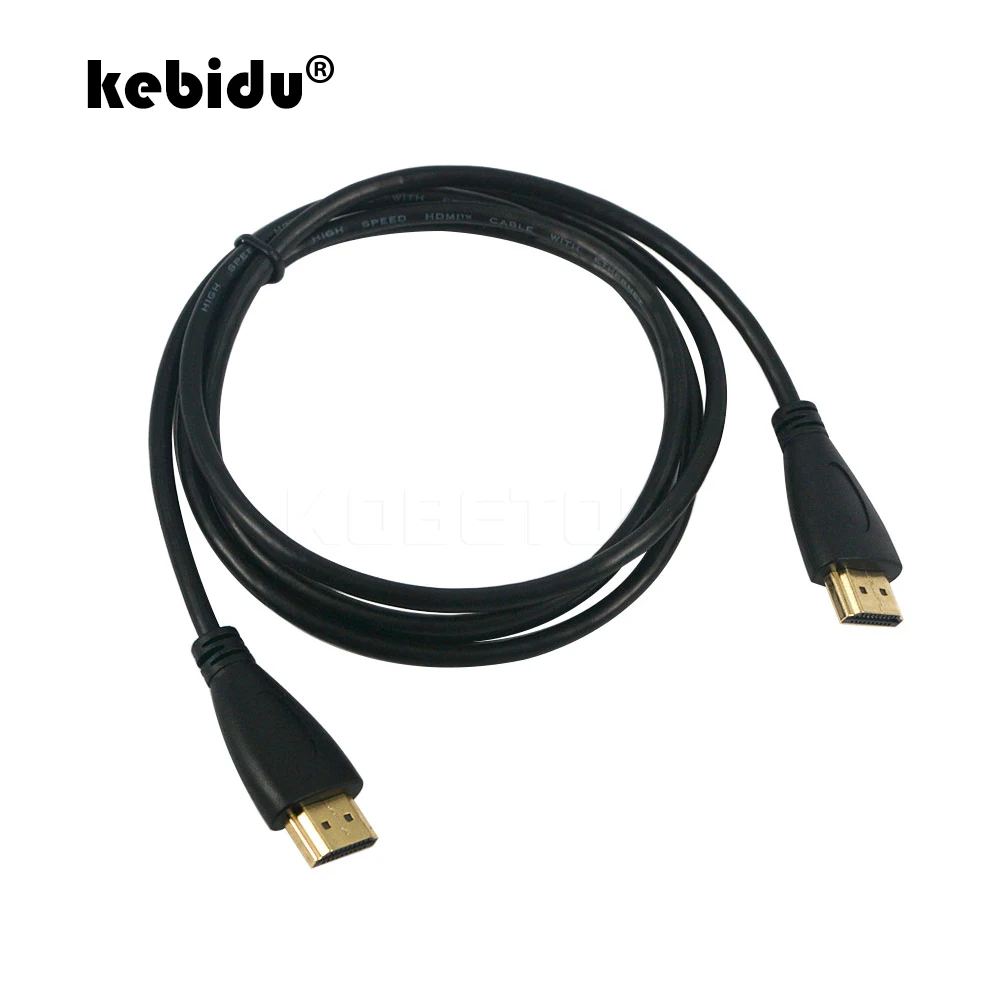 Kebidu HDMI-совместимый кабель штекер-штекер HD 1080P высокоскоростной позолоченный