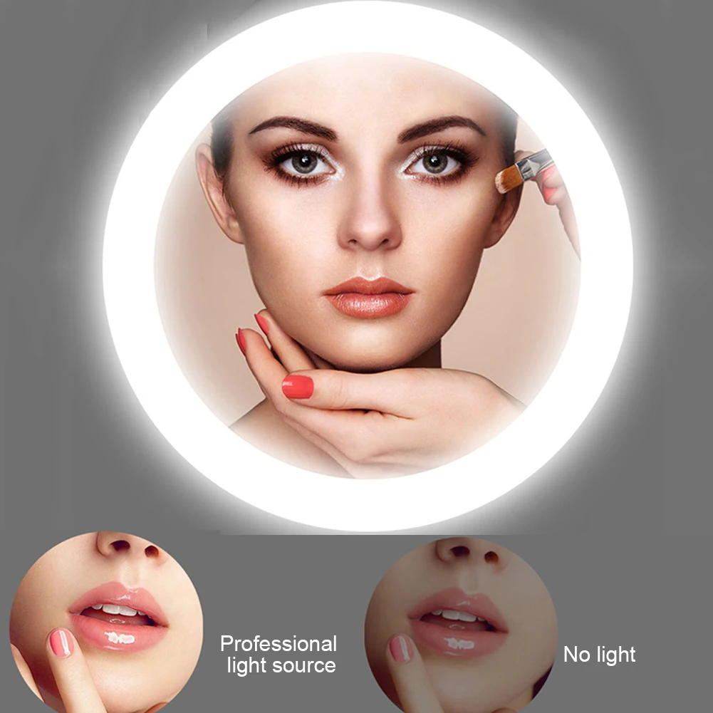 Портативный компактный светодиодный светильник тройного сложения складной