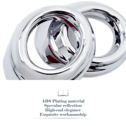 

For Mitsubishi Lancer 2008-2016 Chrome Front Fog Light Lamp Surround Cover Trim