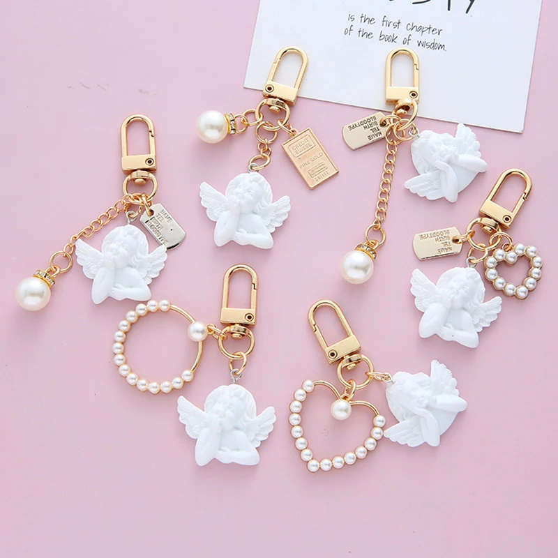 Винтажный ангел в стиле барокко брикет для женщин и девушек кольцо ключей