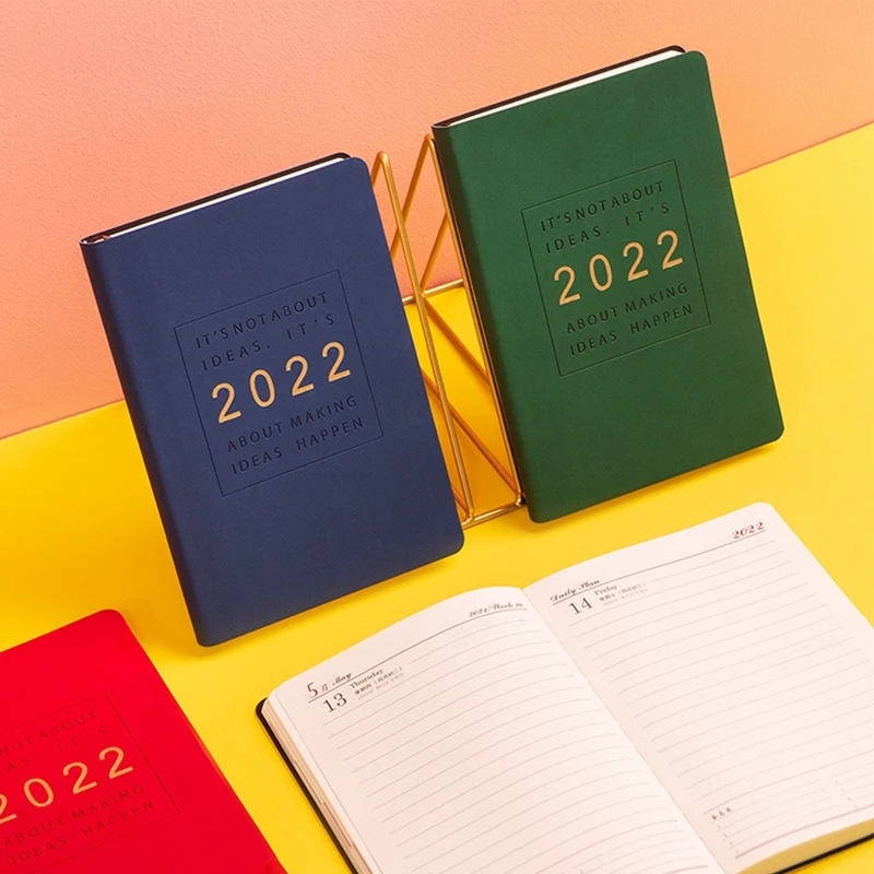 

2022 A5 Schedule Notebook 365 Days Daily Weekly Management Plan Calendar Book Notepad Stationery Planner Office School Supplies