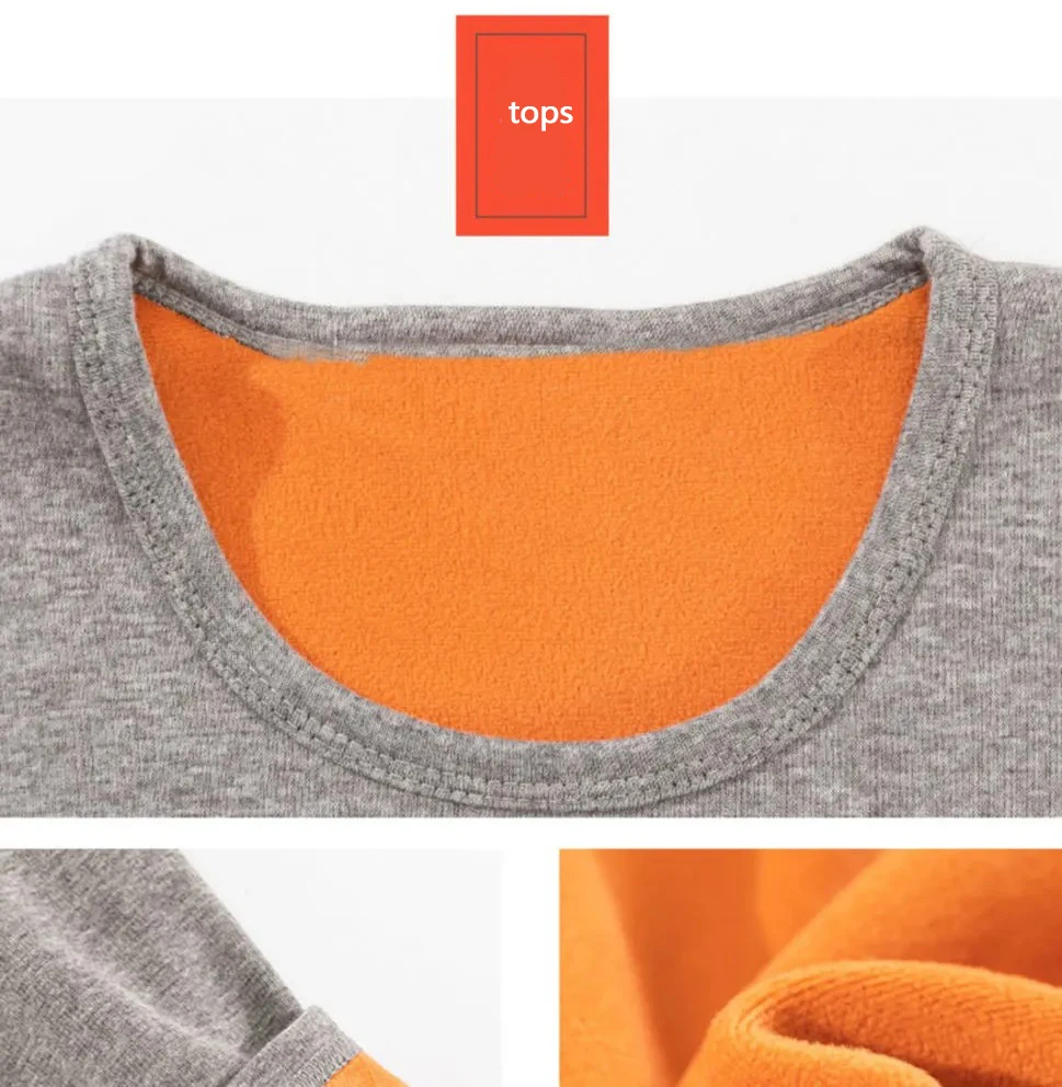 Winter Thermal Underwear Set for Men Cotton Long Johns Pajamas Fleece Pants Thick Warm Tops Thermo Suits Velvet Black Gray 4XL