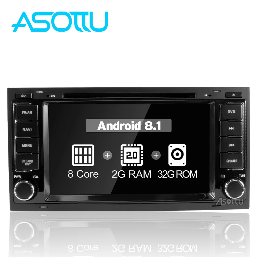 Asottu android 8 1 Автомобильная dvd навигационная система Радио для Touareg 2002 2007 gps