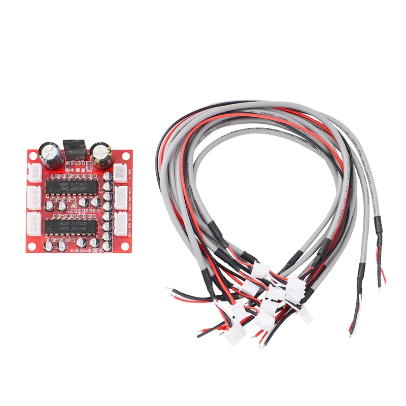 

JRC2150 Tone Amplifier Preamp Board 4 Channel Preamplifier Signal BBE Sound Effect Exciter Improve Treble Bass