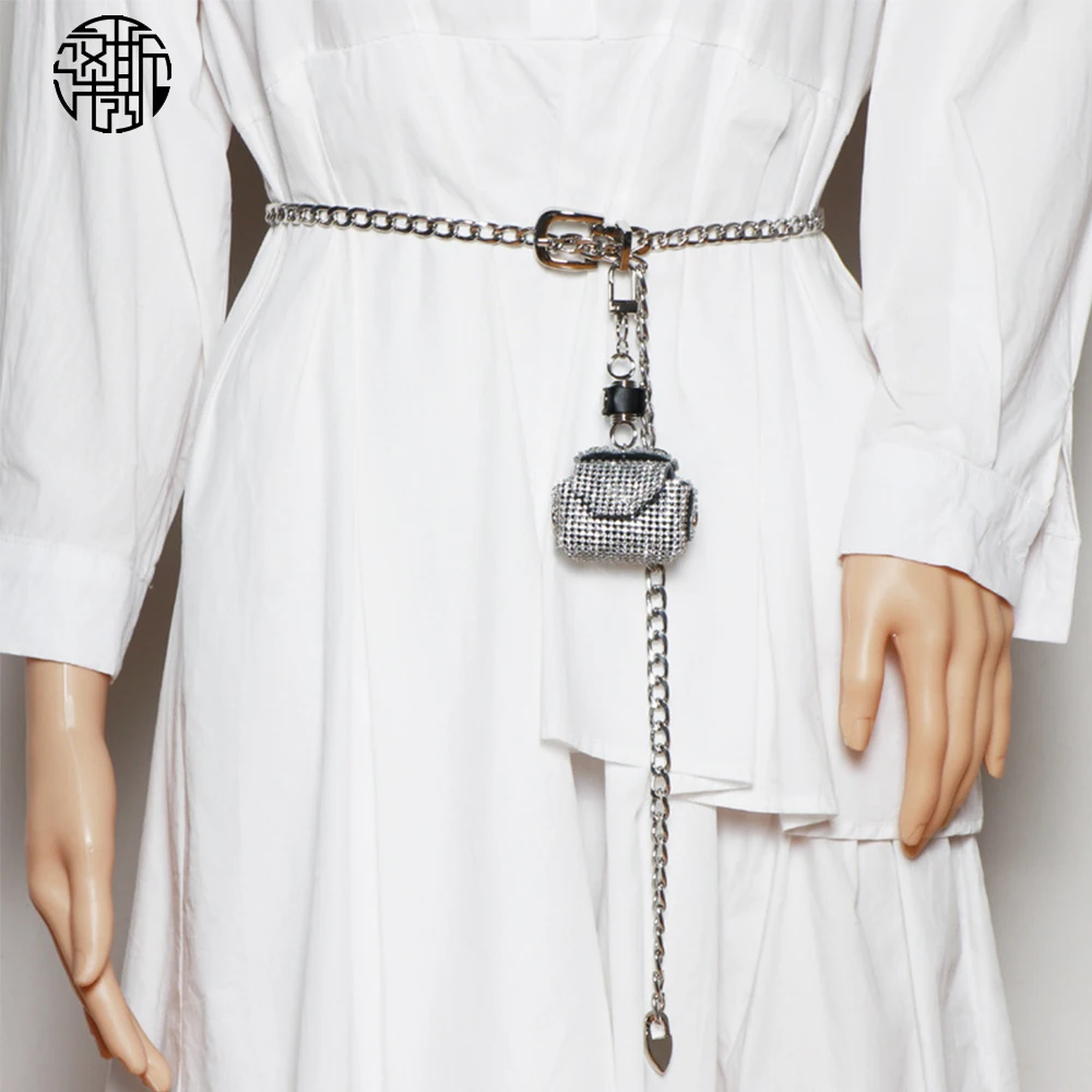 

Декоративная поясная сумка Zenos Flash со стразами, Новое поступление, мини-сумка для Airpod, наплечная женская сумка для монет