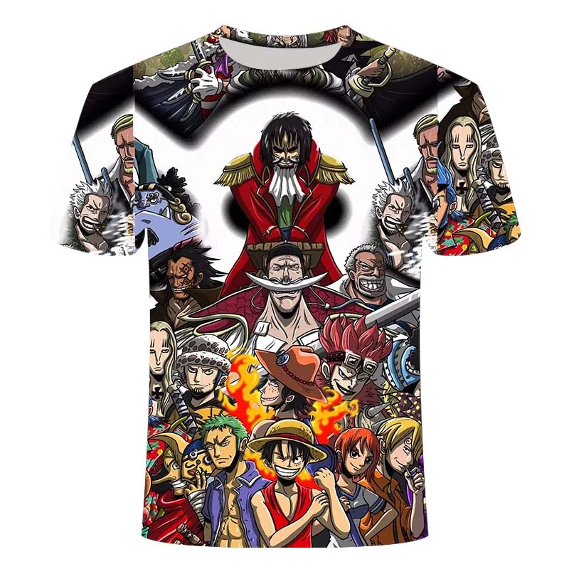 

New men's and women's 2021 T-shirt casual all-match men's fashion one-piece 3DT shirt hip-hop animation 3D printing summer