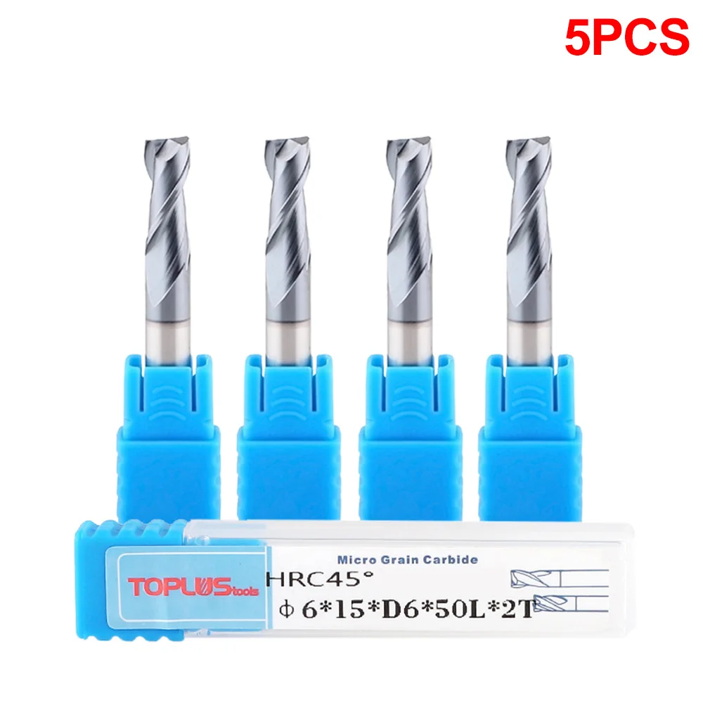 5 шт. 6 мм квадратный инструмент из вольфрамовой стали носовая Концевая фреза
