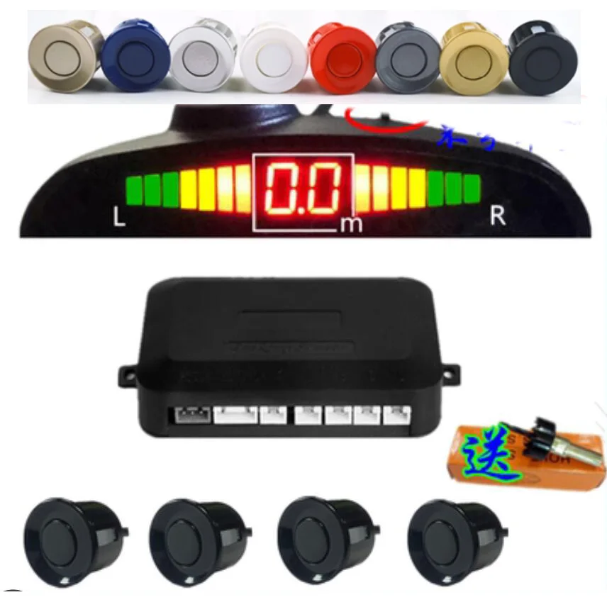 Автомобильный парковочный датчик парктроник 4 датчика s 22 мм с зуммером обратный