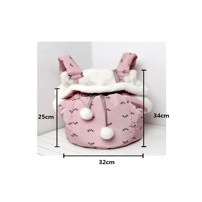 Сумка-переноска для собак Outdoor Pet Dog Cotton Carrier Bag Front New Out Double Shoulder Portable Travel Backpack Keep Warm /House on.