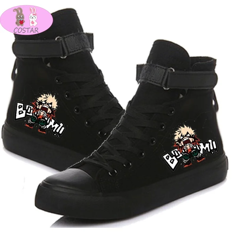 

COSTAR Hot Anime My Hero Academia Bakugo Katsuki Fashion High-top Canvas Shoes