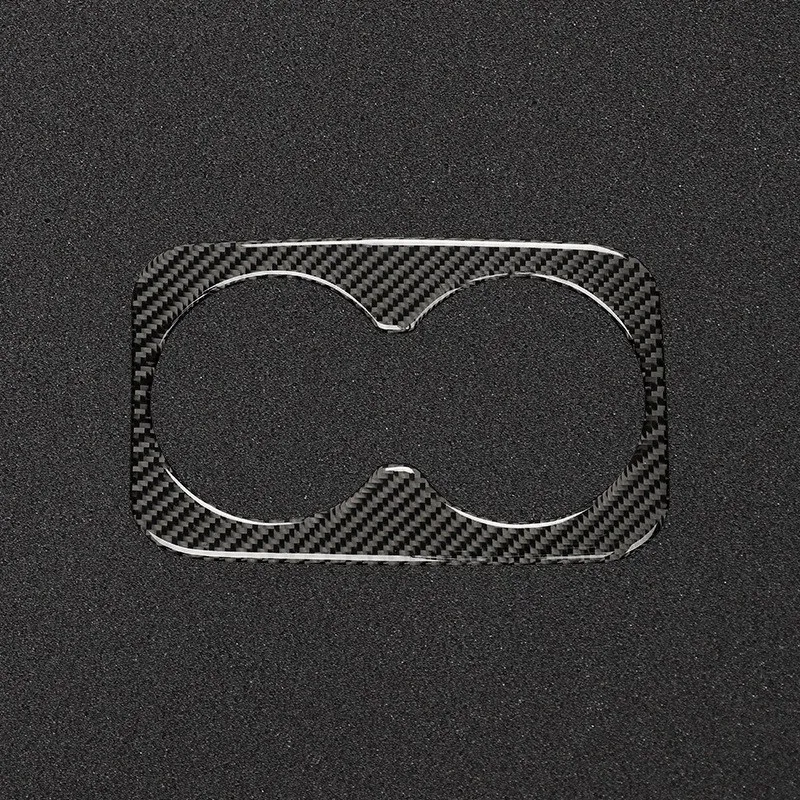 

for Jeep Grand Cherokee Carbon Fiber Rear Drain Cup Decorative Sticker Water Cup Holder Decorative Cover