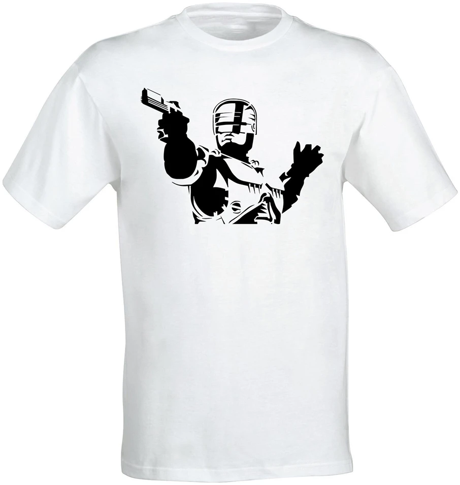 Robocop 80'S классический полицейский робот художественное оформление Мужская