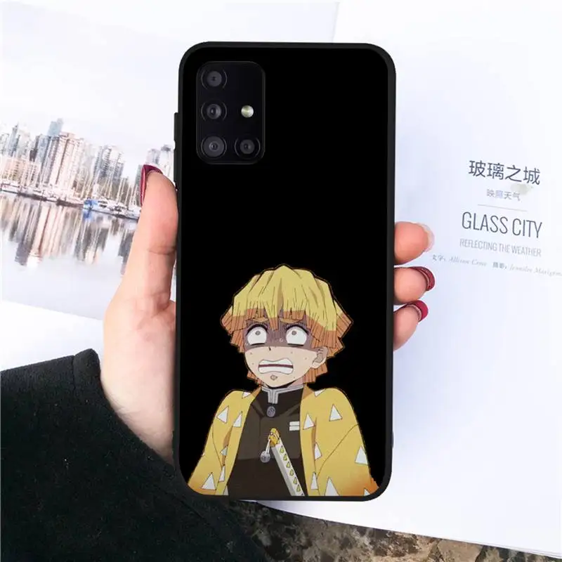 

Anime cartoon Kimetsu no Yaiba Phone Case For Samsung S6 S7 edge S8 S9 S10 e plus A10 A50 A70 note8 J7 2017