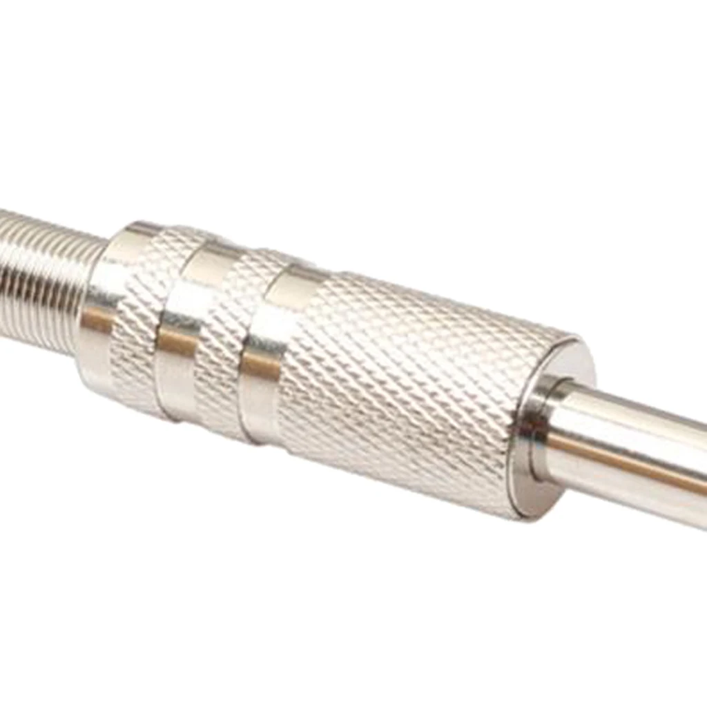 

Durable 5x Alloy Mono Microphone Amplifier Cable Wire 6.35mm Plug Adapters Mic Connecting Parts