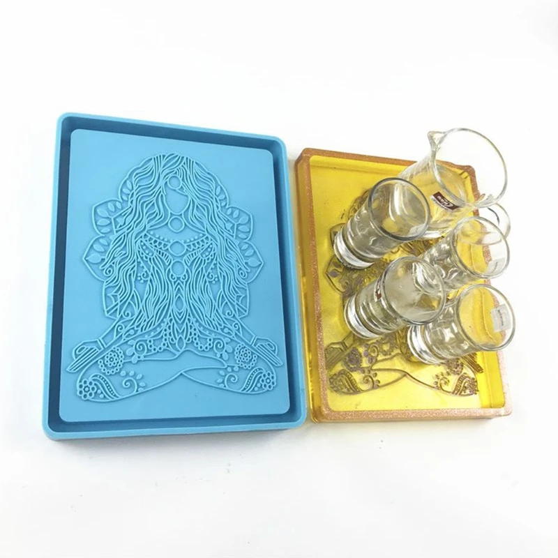 Поднос-ролик для хранения ювелирных изделий эпоксидная смола форма поднос