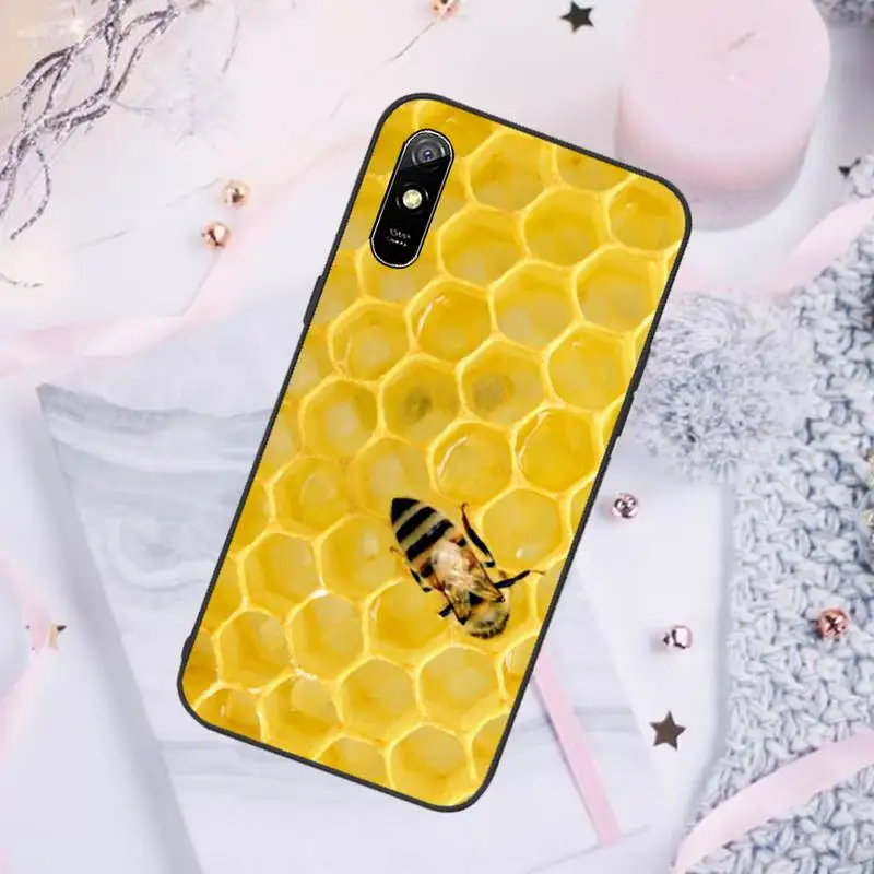 

Bumble Bee Honeycomb Phone Cases For Xiaomi Mi Redmi Note 7 8 9 pro 8T 9T 9S 9A 10 Lite pro