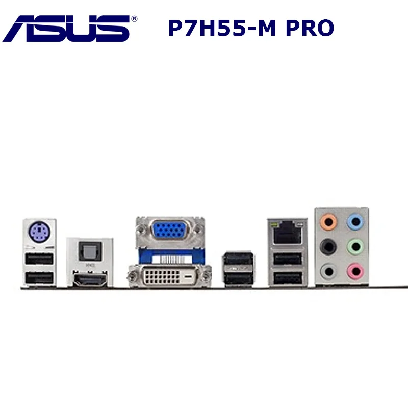 Разъем LGA 1156 для ASUS P7H55 M PRO Материнская плата настольного компьютера H55 Core i7 i5 i3 16 ГБ