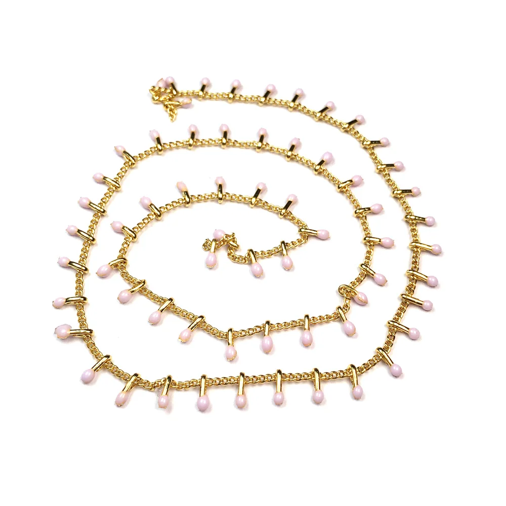 

Wholesale Dripping Oil Handmade Copper Chain Beads Chains for Jewelry Handmade Making DIY Necklace Bracelet Accessories