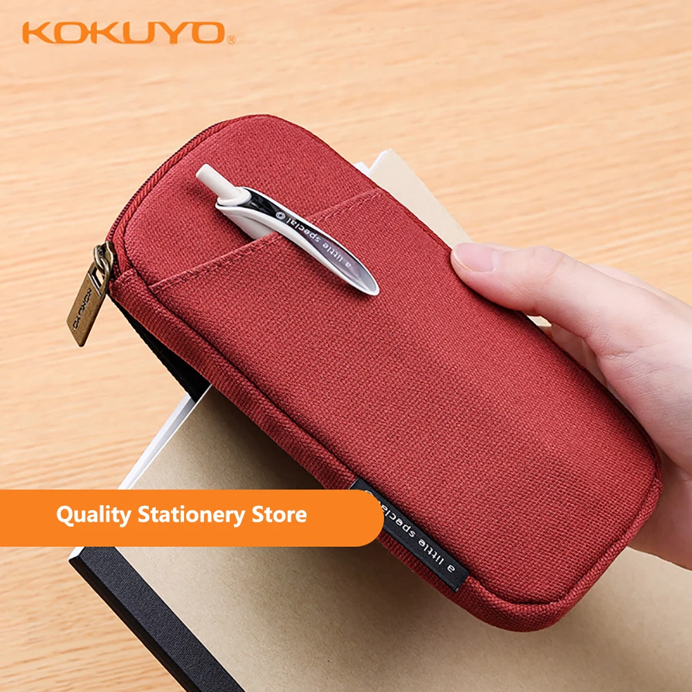Case Clip Canvas Double-sided Magnetic Pencil Case Portable Large-capacity Literary Retro Storage