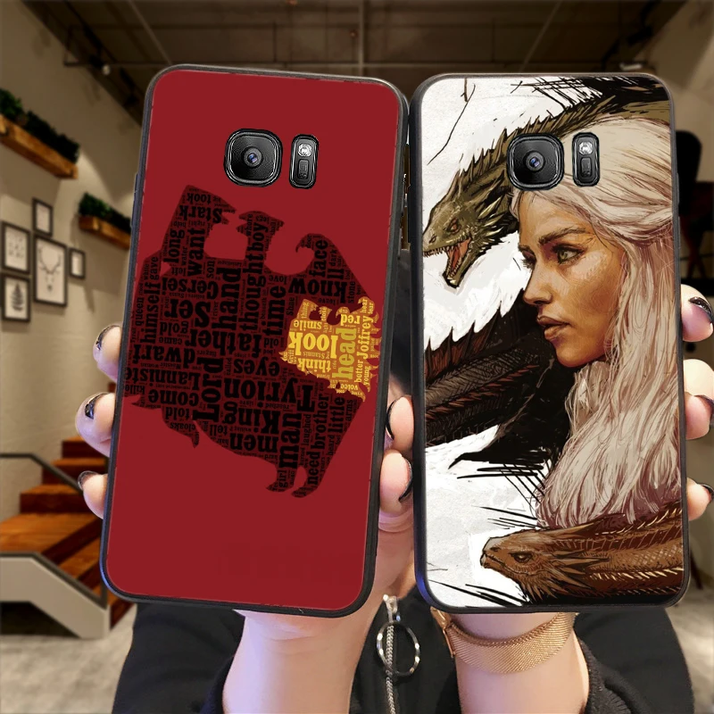 Чехлы для samsung A70 50 40 30 20 10 60 6 Plus Корона gameofthroness A7 A8 A9Soft на заднюю панель телефона