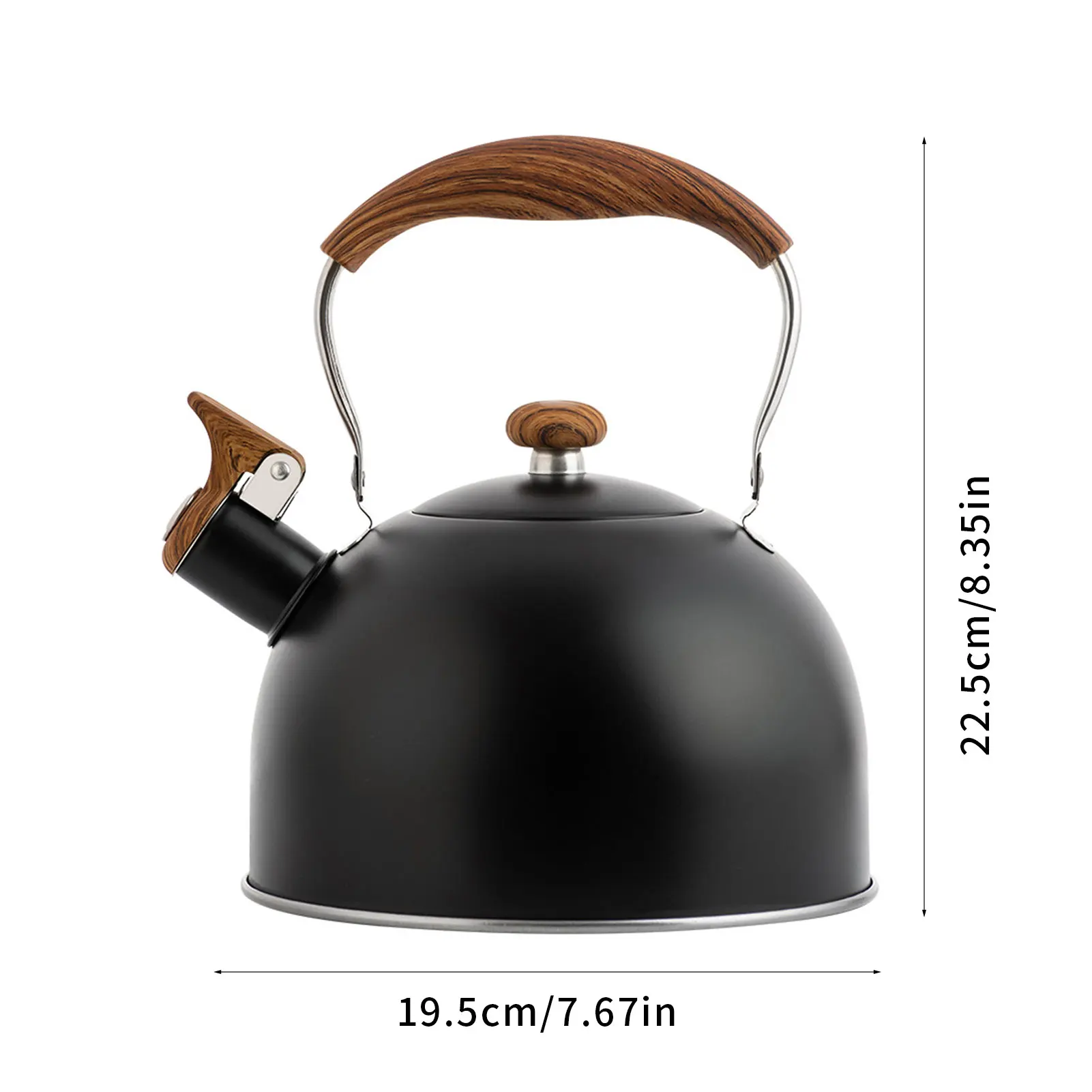 

Whistling Kettle 2.5L Stainless Steel Whistle Tea Kettle Water Bottle Tea Pot Kitchenware For Gas Stove Induction Cooker