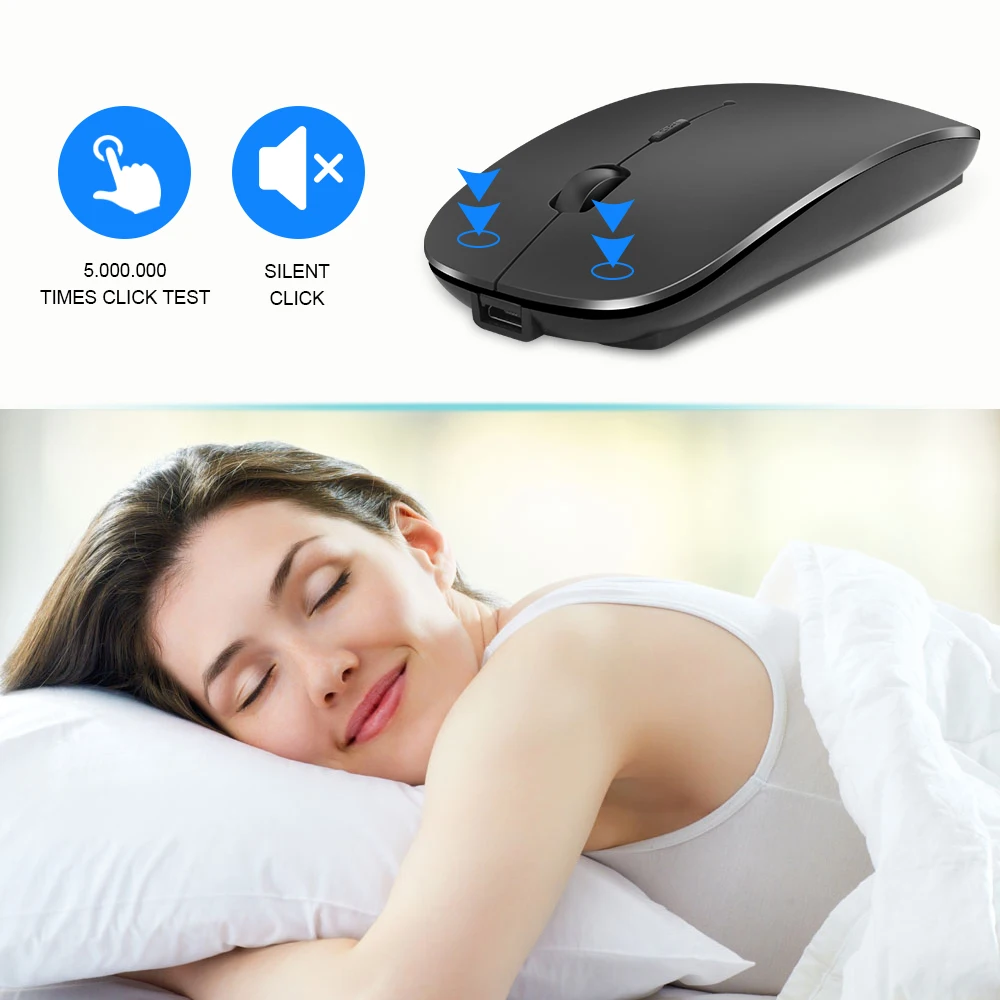 

Fashion professional Factory wholesale cheap Wireless Mouse Computer Bluetooth Mouse Silent PC Mause Mouse 2.4Ghz USB