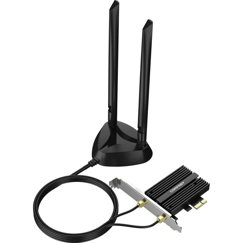 

1800 Мбит/с 802.11AX Wifi 6 PCI-e Wi-Fi адаптер Bluetooth 5.2 Беспроводная PCI Express Antena 5G сетевая карта для ПК Win10/11