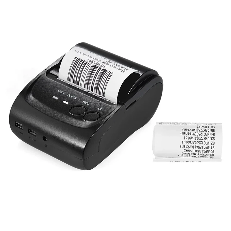 5802DD Mini Portable Bluetooth USB Thermal Printer