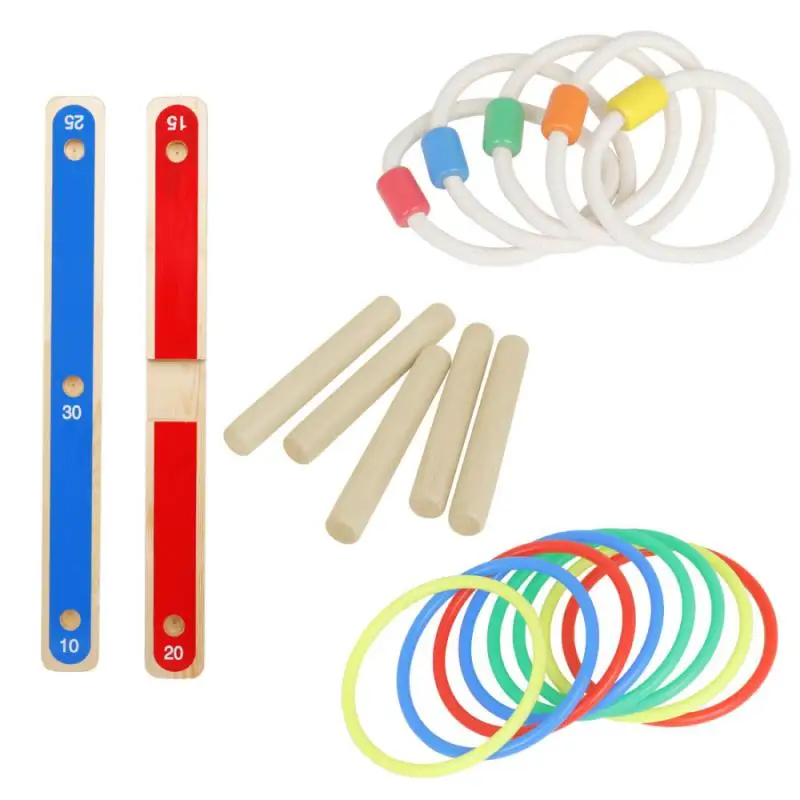 

Children Wooden Set Outdoor Parent-child Interactive Games Event Toy Backyard Easter Gift Early Education Toddler Race Track Toy