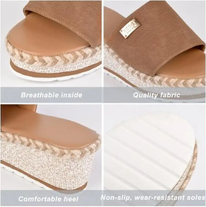 

Fashion 2020 New Summer Women's Sandals Peep-Toe Shoes Woman High-Heeled Casual Wedges For Women High Heels Shoes