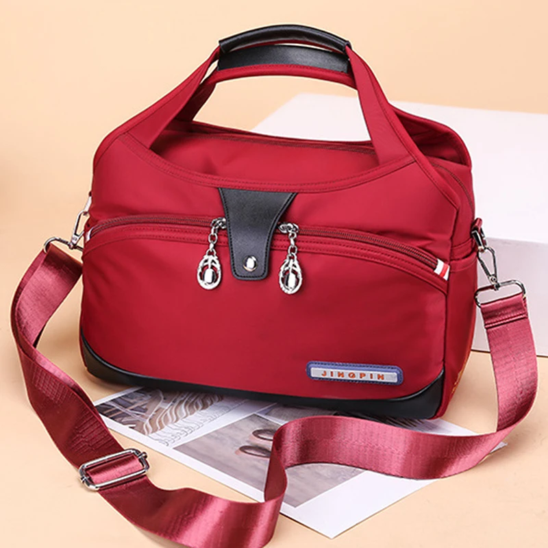 

2021 New Fashion Oxford Cloth Large Capacity Shoulder Bag Ladies Casual Light Outdoor Travel Handbag