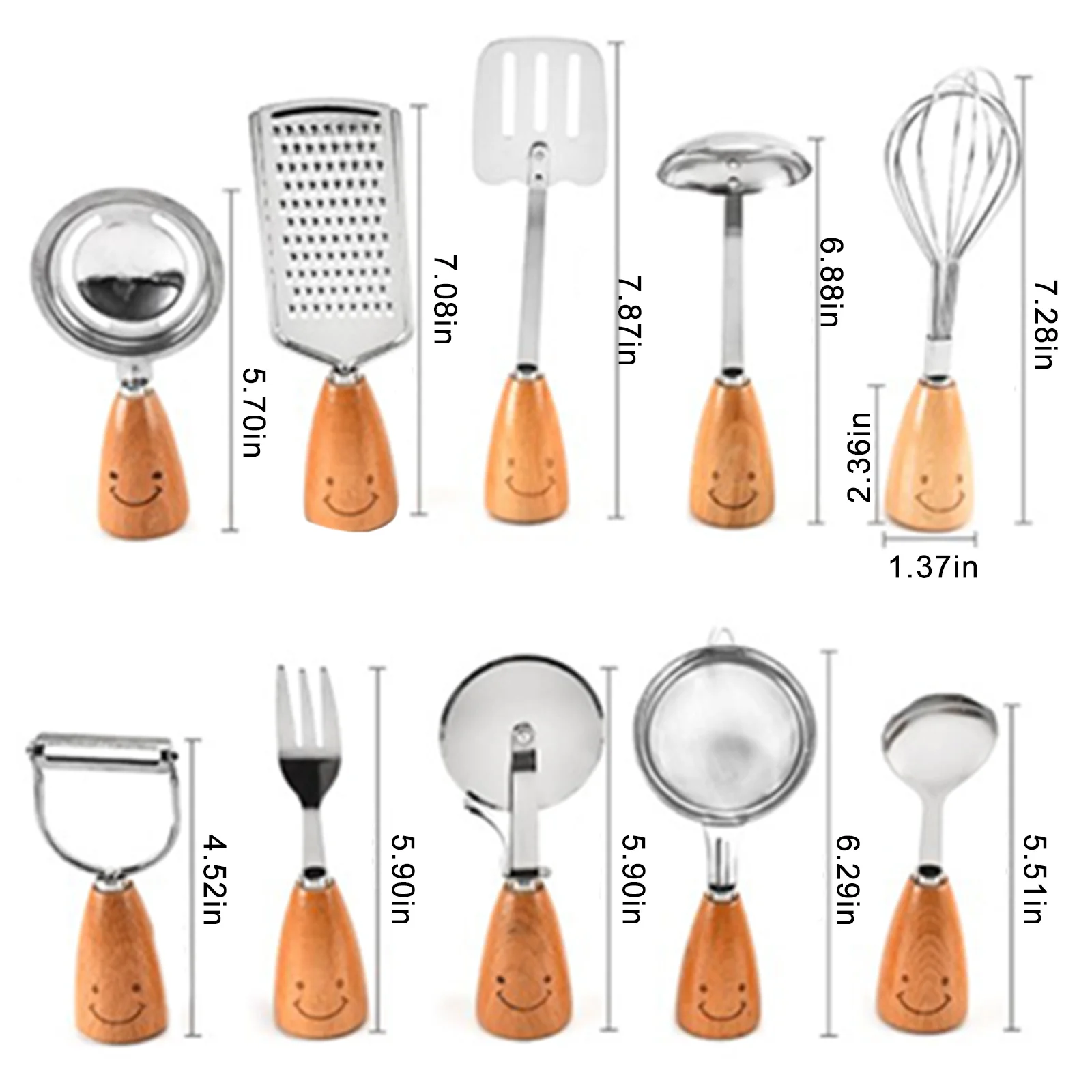 

11 Pcs/ Set Household DIY Baking Set Fork Spoon Spatula Pizza Cut Peeling Corkscrew Kitchen Gadgets Tool Baking Tools