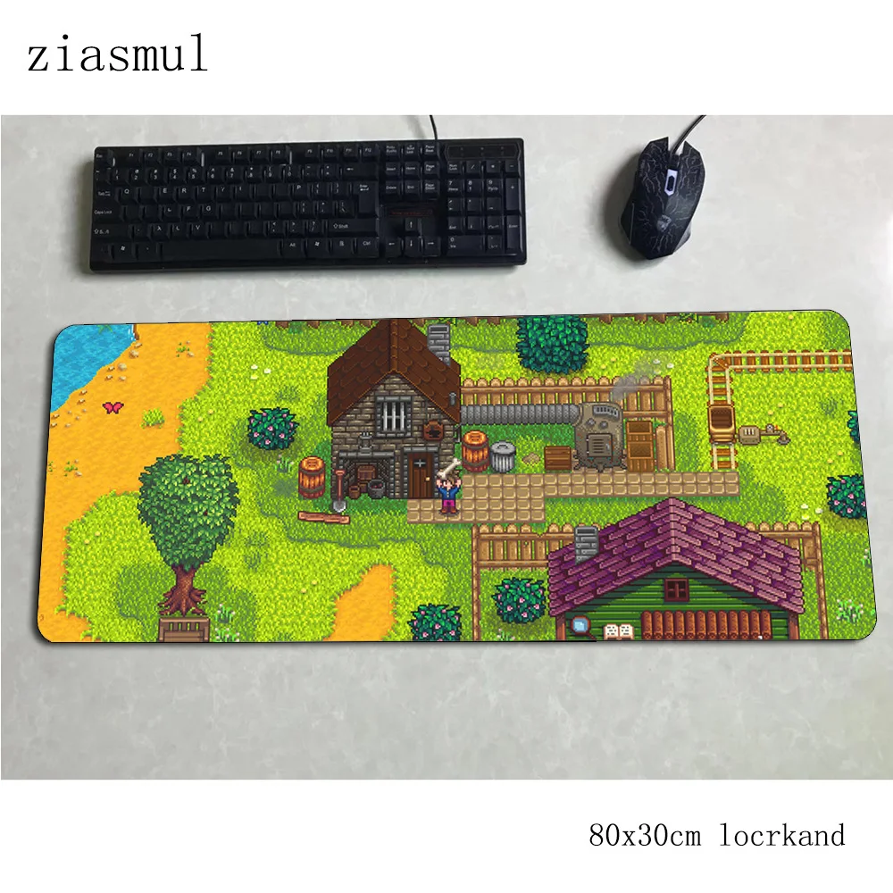 Stardew valley padmouse 80x30 см игровой коврик для мыши с изображением игры HD с узором коврик для мыши геймер компьютерный стол Новое крутое коврик ноутбук с алюминиевым корпусом коврик для мыши ПК