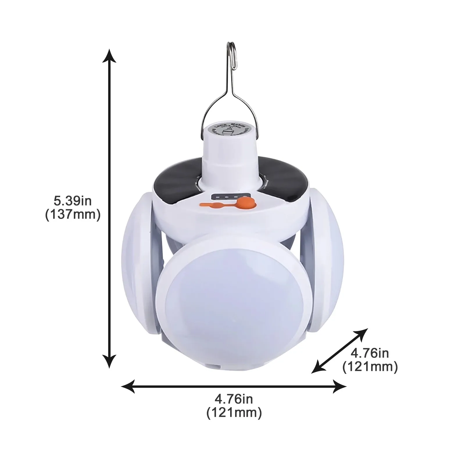 

40# E27 Solar Light Deformable Garage Light Folding Bulb LED Light Football Lamp Light Football Lamp Power Garden Decor Lights