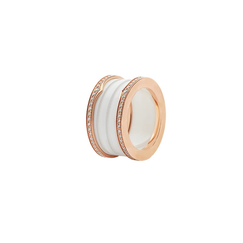 Suri new original fit bulgaria couple ring for women 925 sterling silver ceramic fashion rose gold luxury jewelry wedding gift - Цвет основного камня: style5