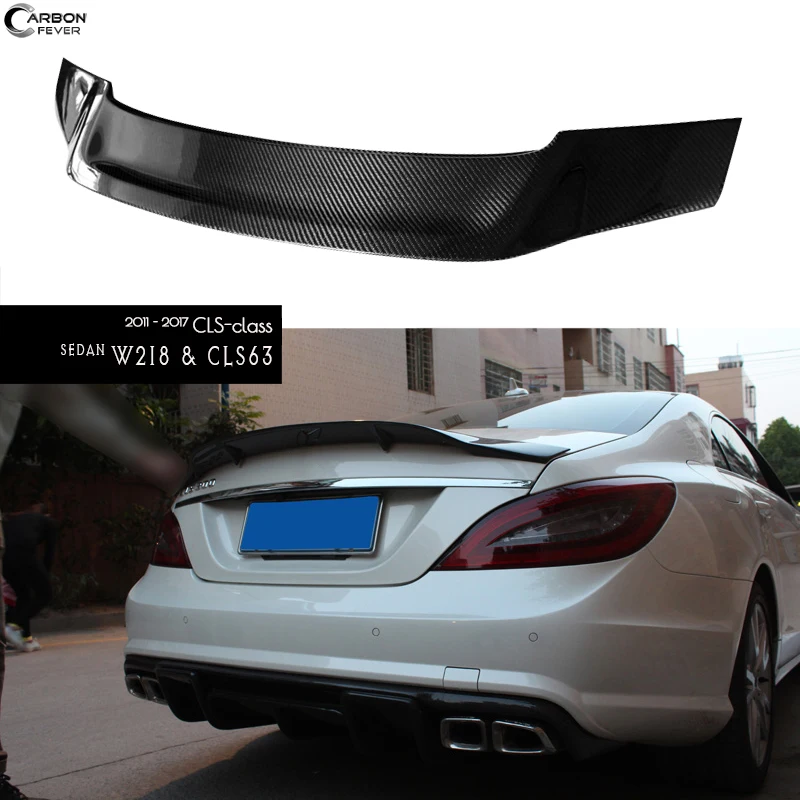W218 спойлер для багажника из углеродного волокна на 2012 2018 CLS Class CLS350 CLS400 CLS450 CLS500 CLS63