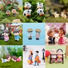 2 шт.компл. миниатюрная мини-кукла для влюбленных, миниатюрная сделай сам, украшение для сада, подарок на день Святого Валентина, домашние аксессуары